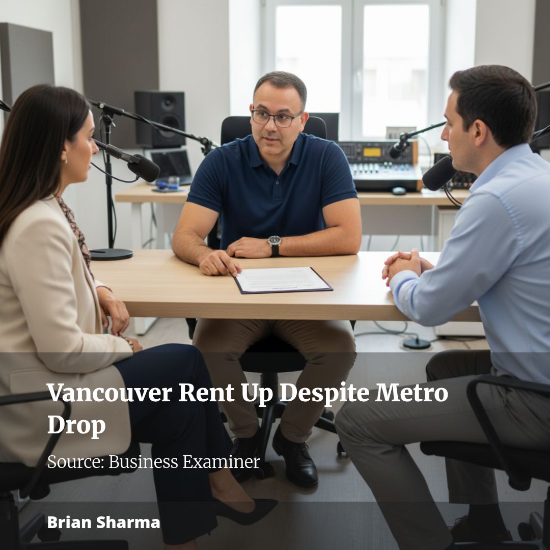Vancouver Rent Climbs 3.3% Even As Metro Vancouver Prices Fall